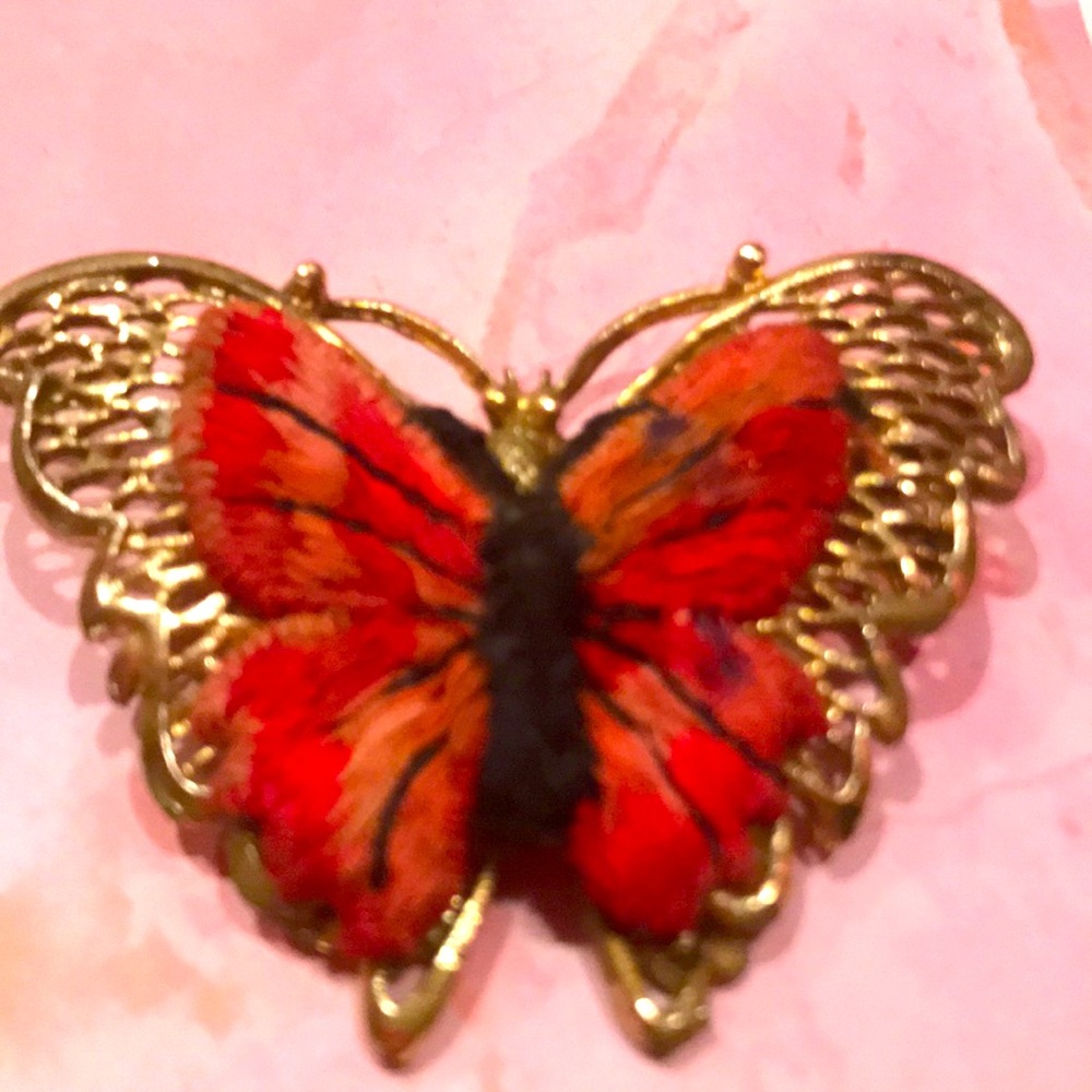 Vintage butterfly brooch